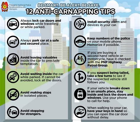 anti carnapping safety tips|5 Tips for Protecting Yourself against Carnappers.